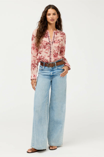 Johnny Was RUFFLE CUFF BLOUSE
