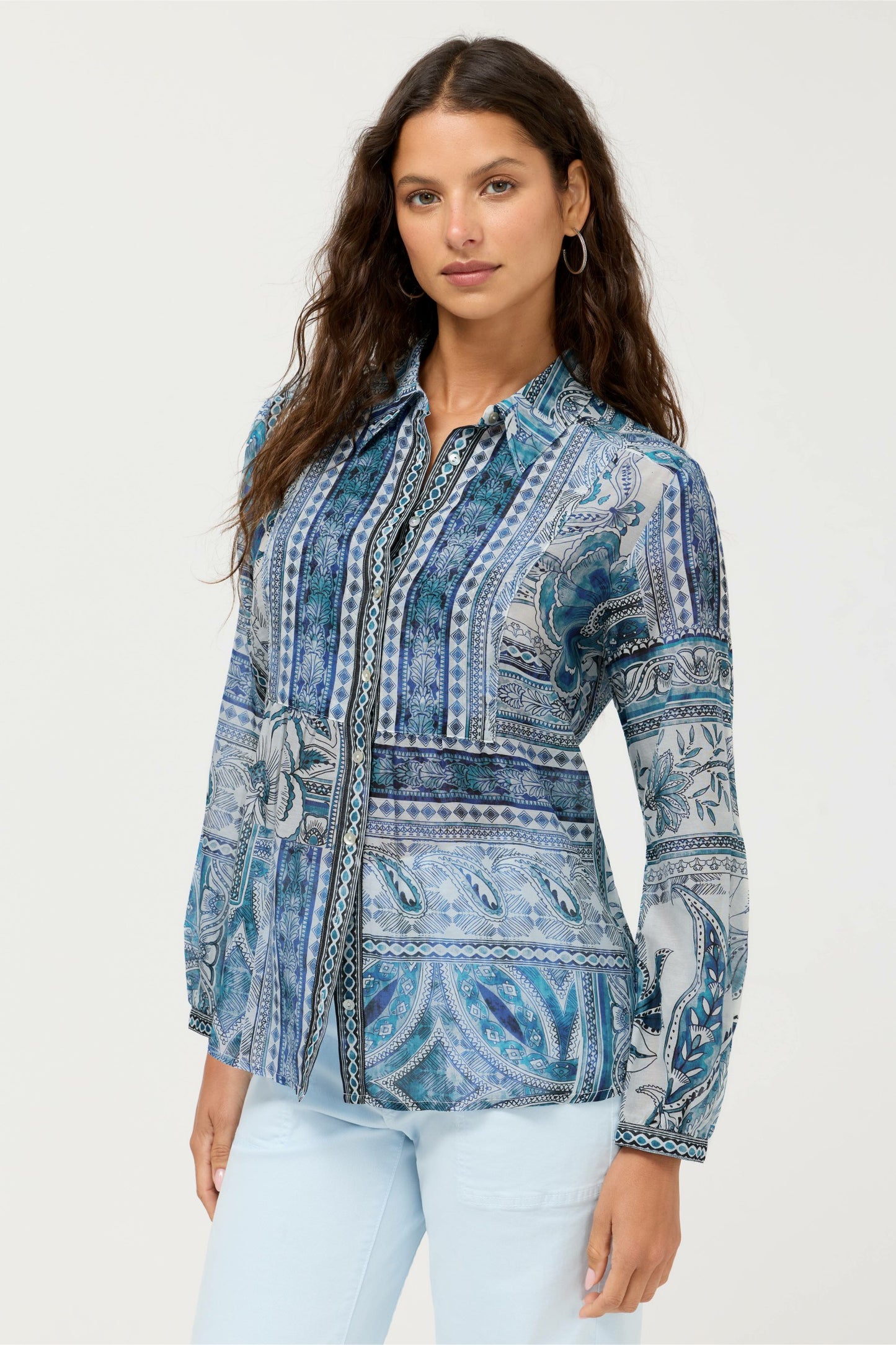 Johnny Was RELAXED YOKE SHIRT