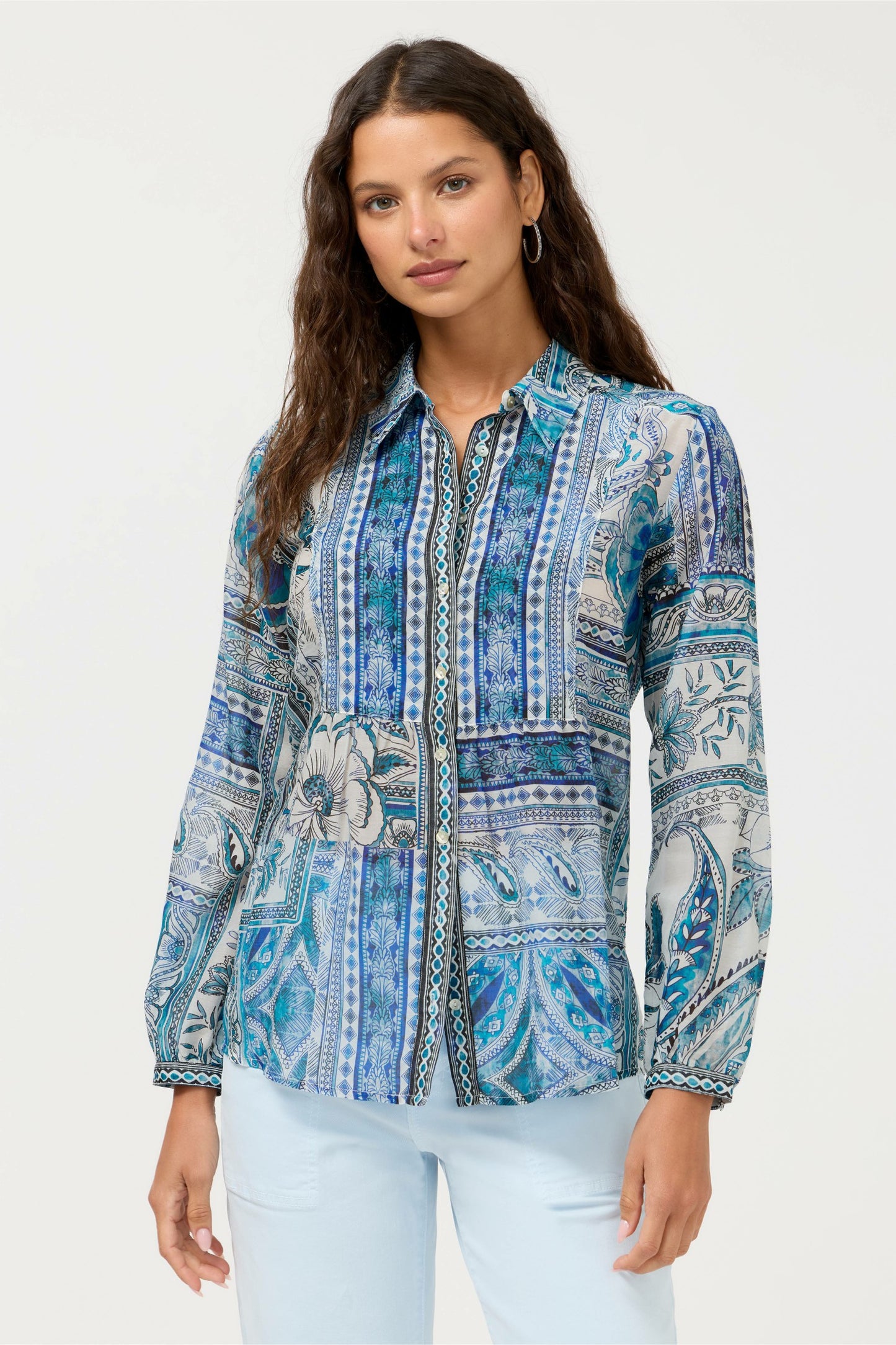 Johnny Was RELAXED YOKE SHIRT