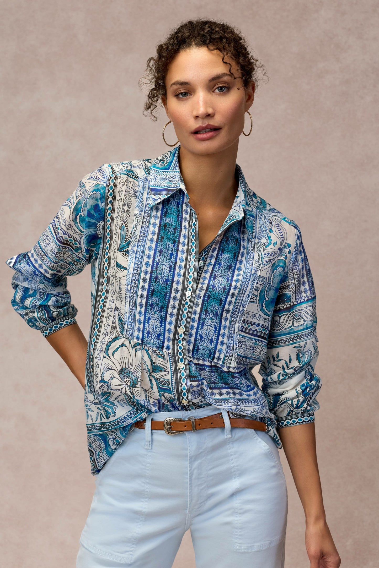 Johnny Was RELAXED YOKE SHIRT