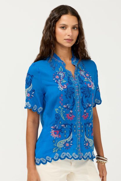 Johnny Was AMYLE SHORT SLEEVE SHIRT