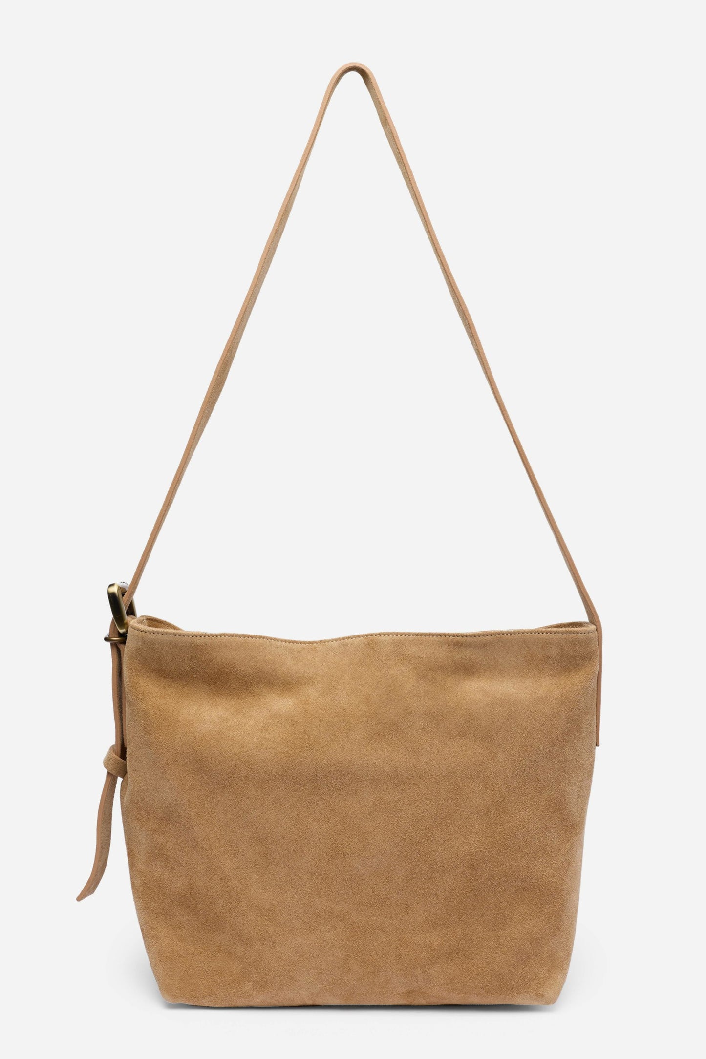 Johnny Was ITALIAN SUEDE CROSSBODY BUCKET BAG