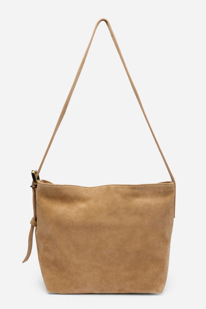 Johnny Was ITALIAN SUEDE CROSSBODY BUCKET BAG