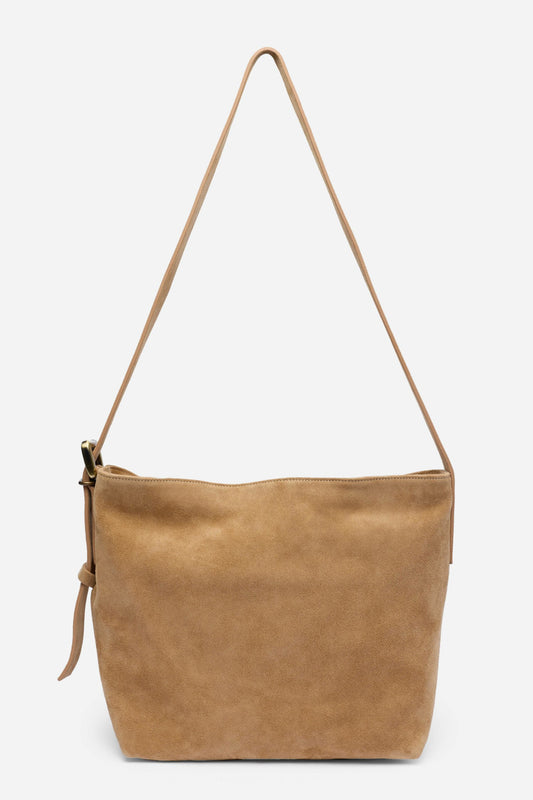 Johnny Was ITALIAN SUEDE CROSSBODY BUCKET BAG