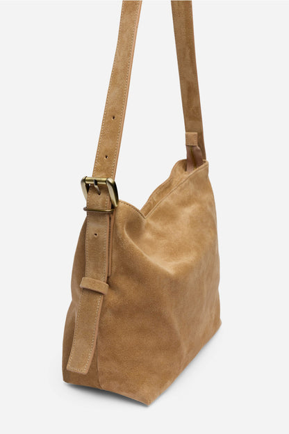Johnny Was ITALIAN SUEDE CROSSBODY BUCKET BAG