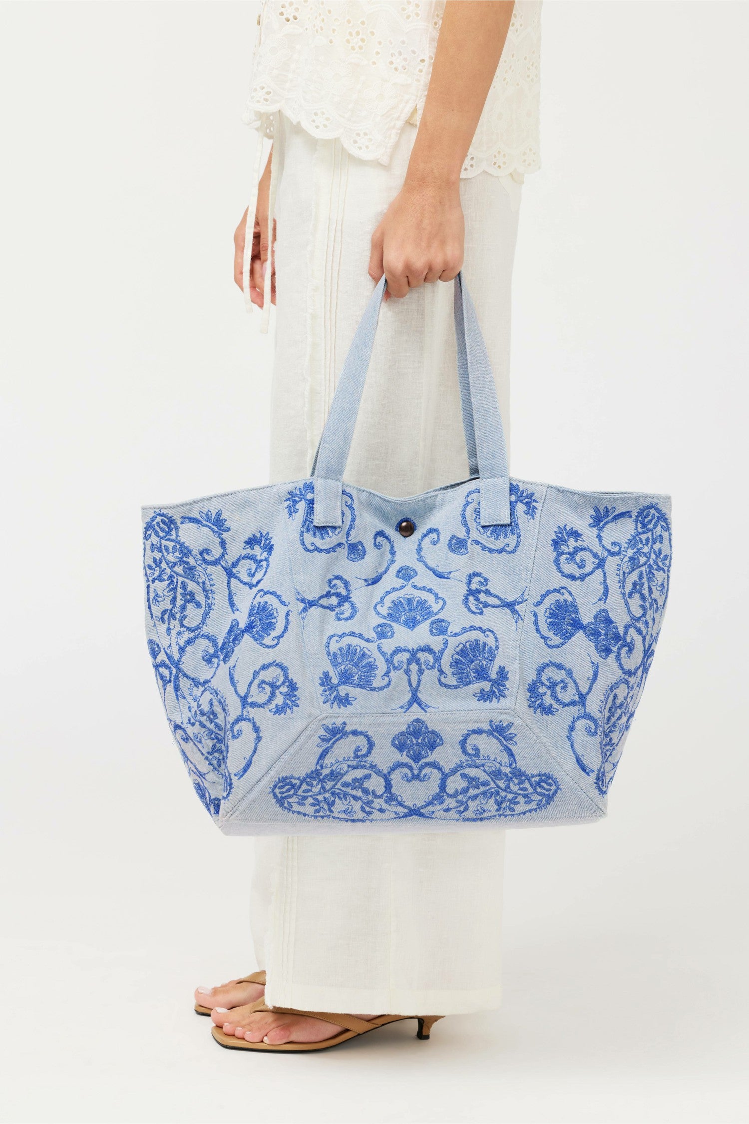 Johnny Was SEAMED TOTE BAG