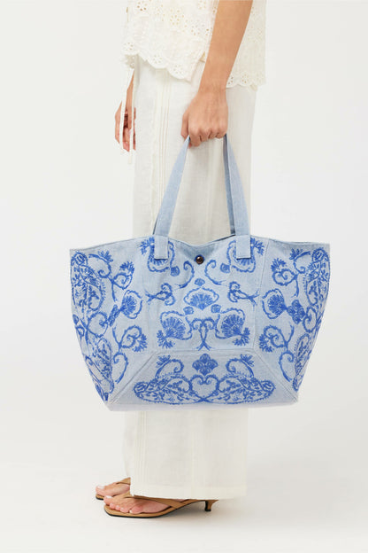 Johnny Was SEAMED TOTE BAG