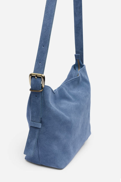 Johnny Was ITALIAN SUEDE CROSSBODY BUCKET BAG