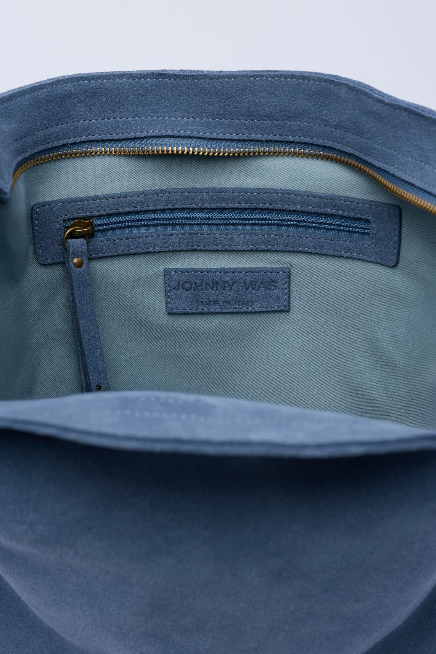 Johnny Was ITALIAN SUEDE CROSSBODY BUCKET BAG