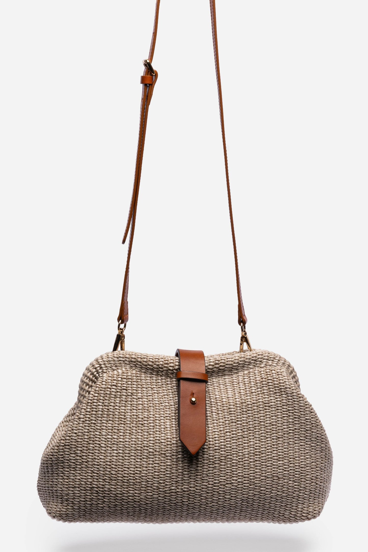 Johnny Was ITALIAN RAFFIA CROSSBODY CLUTCH