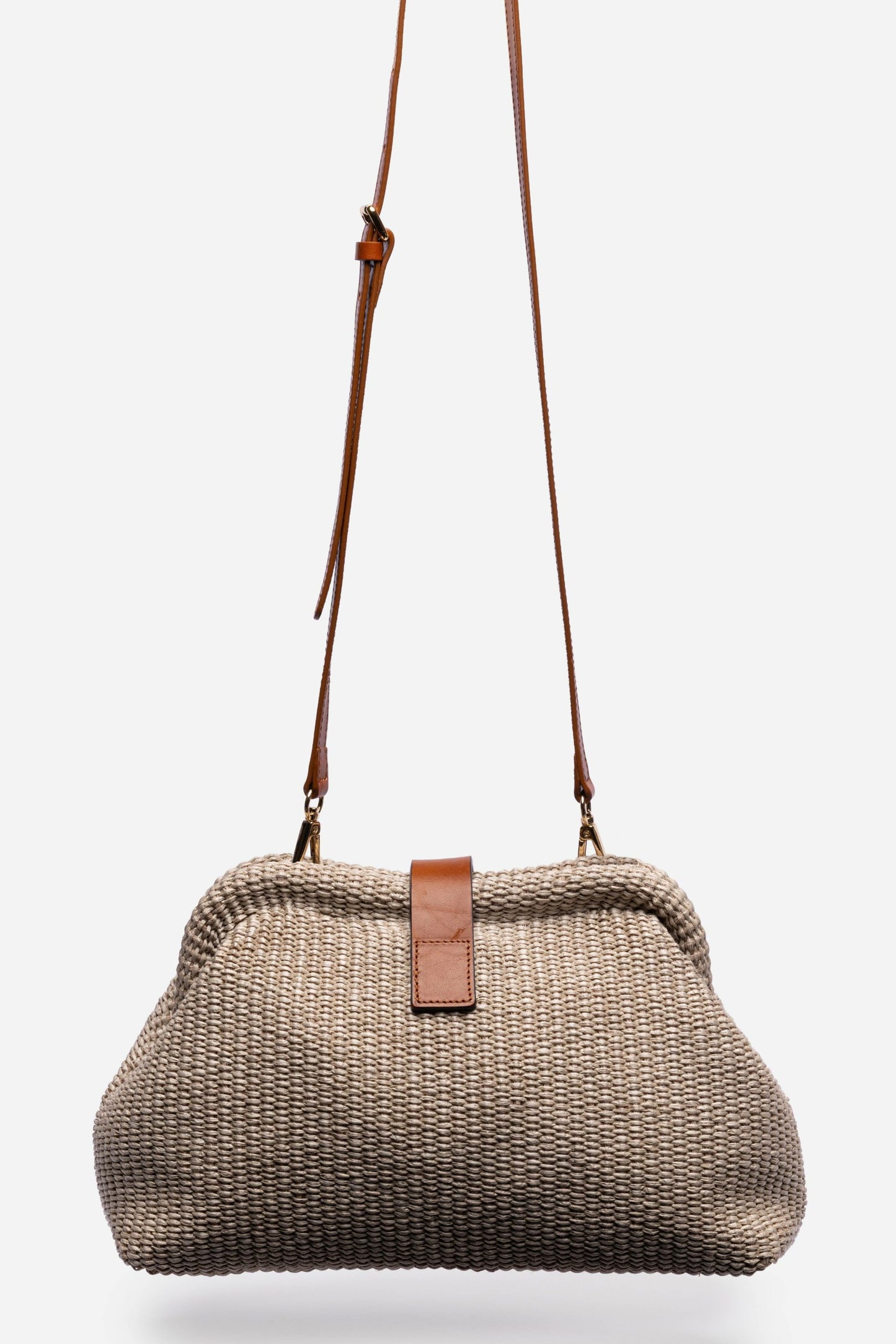 Johnny Was ITALIAN RAFFIA CROSSBODY CLUTCH
