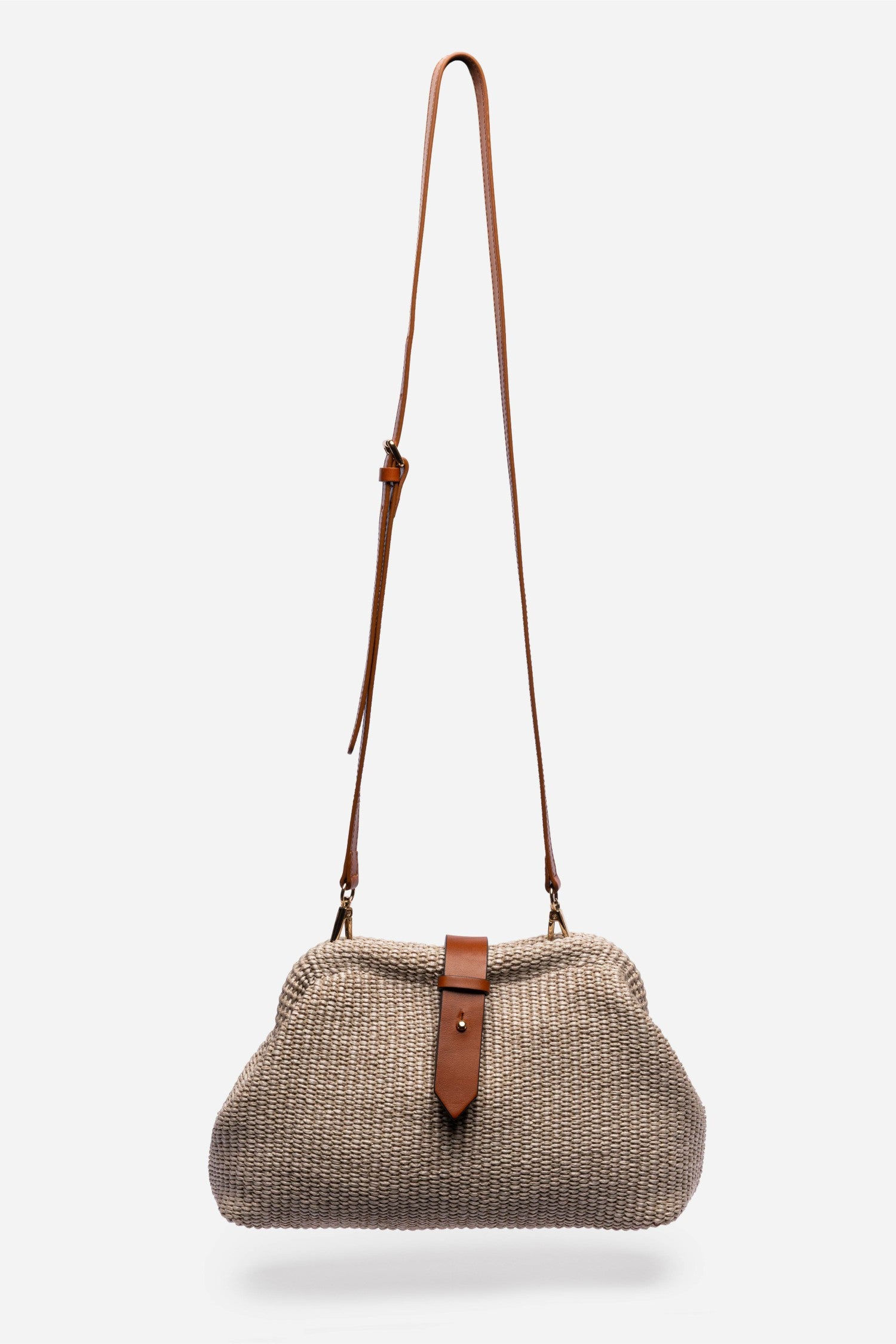 Johnny Was ITALIAN RAFFIA CROSSBODY CLUTCH
