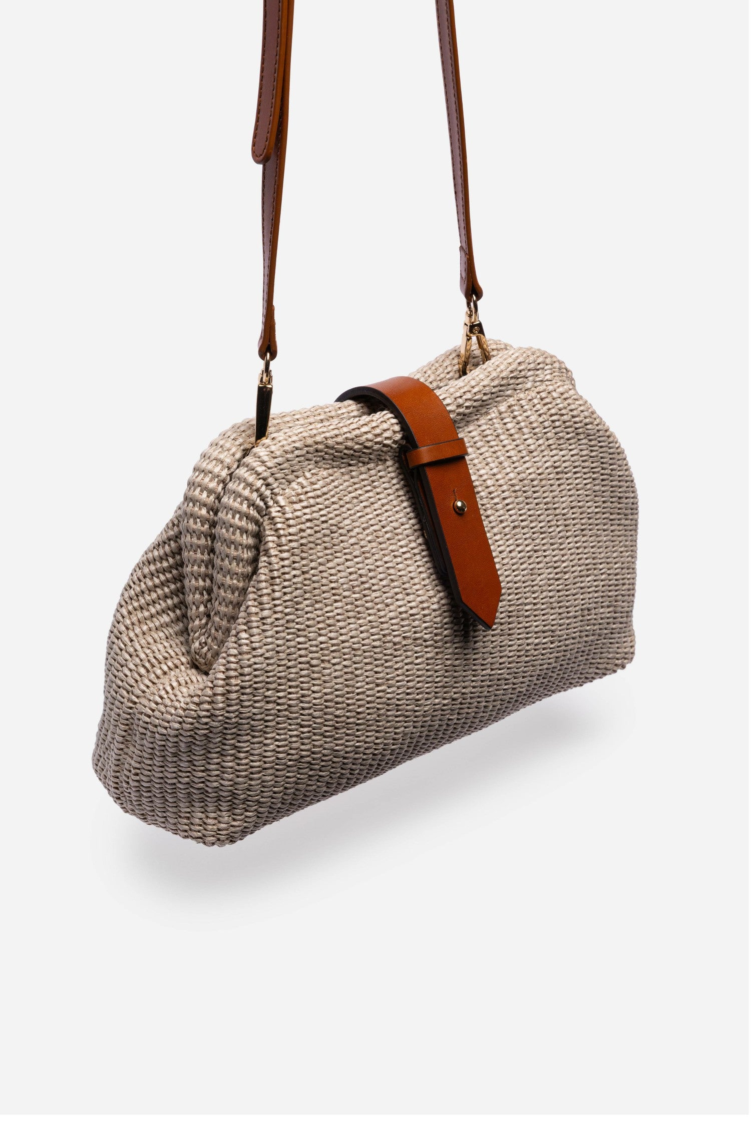 Johnny Was ITALIAN RAFFIA CROSSBODY CLUTCH