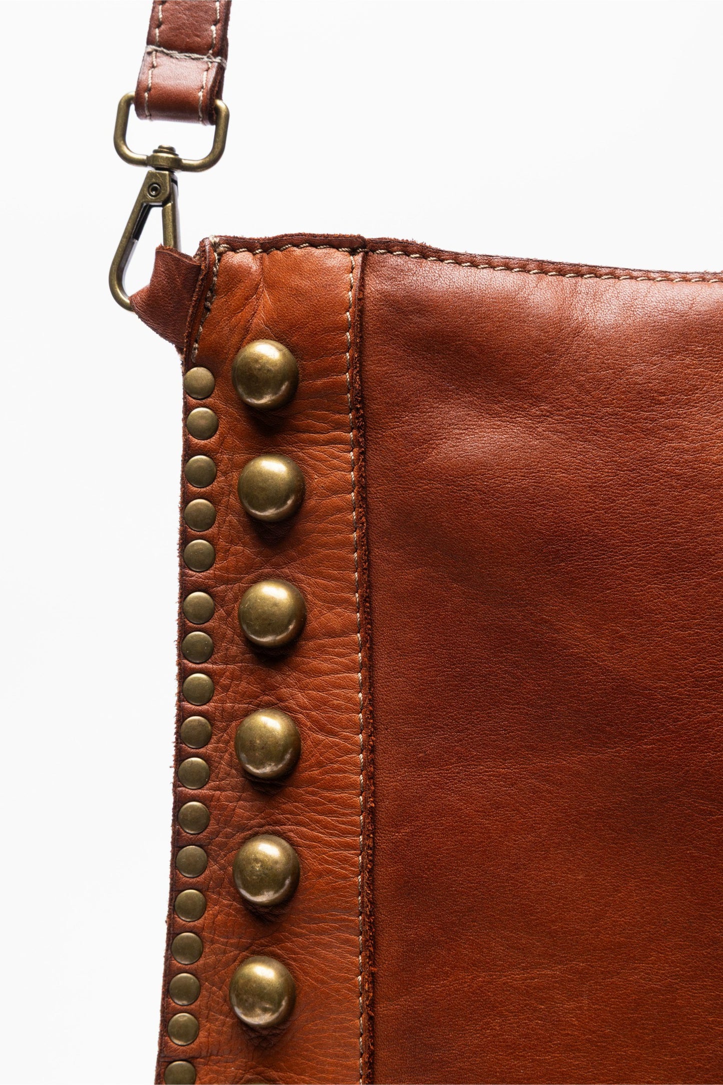 Johnny Was ITALIAN LEATHER STUDDED CROSSBODY
