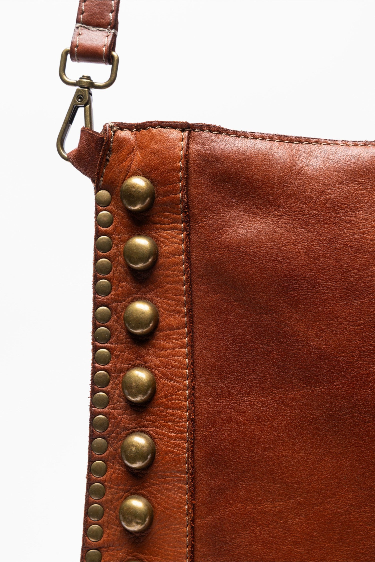 Johnny Was ITALIAN LEATHER STUDDED CROSSBODY