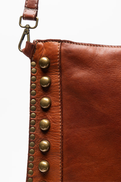Johnny Was ITALIAN LEATHER STUDDED CROSSBODY