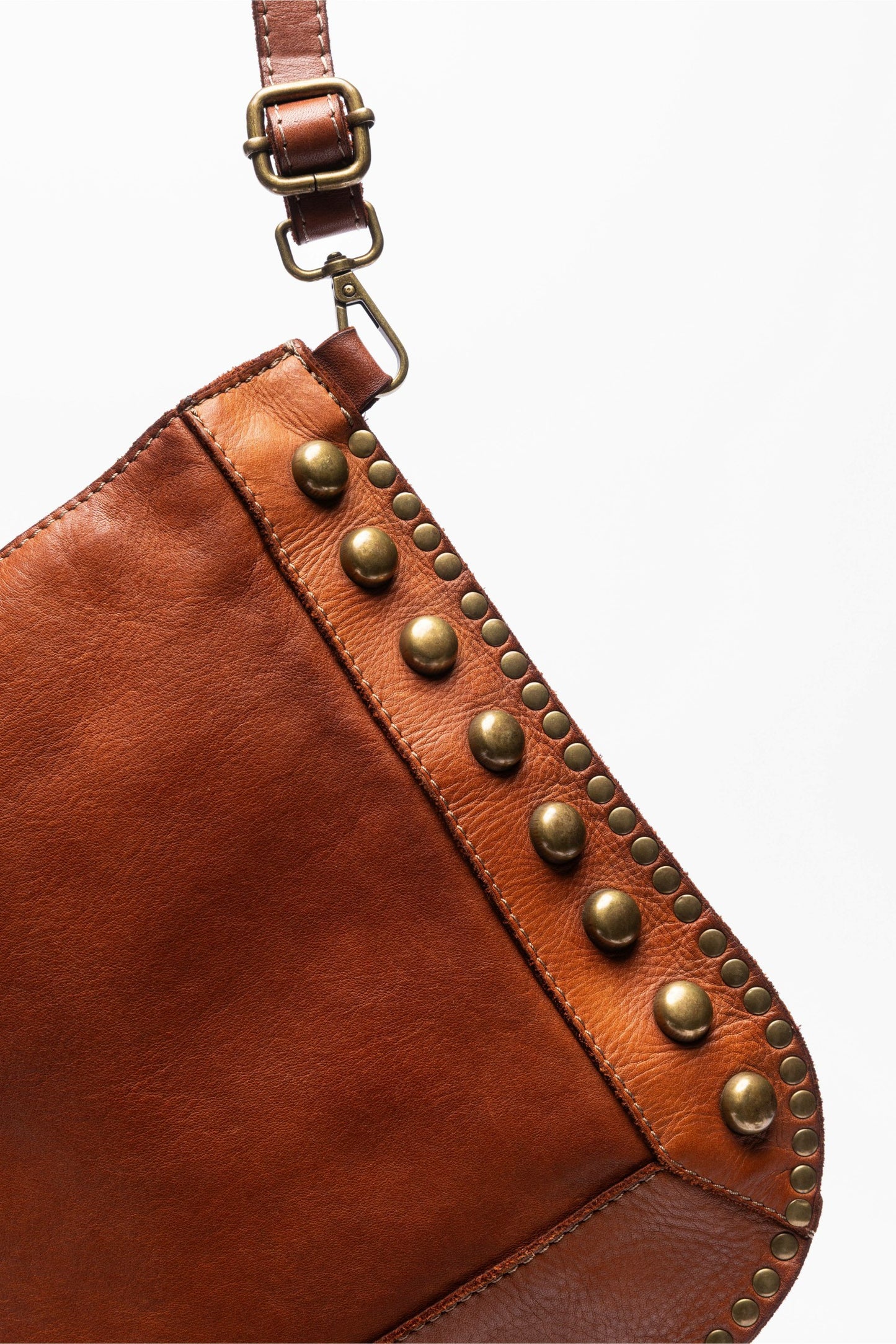 Johnny Was ITALIAN LEATHER STUDDED CROSSBODY