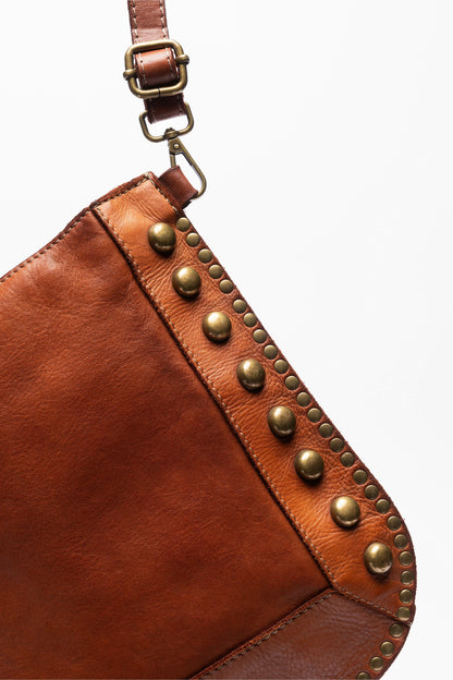 Johnny Was ITALIAN LEATHER STUDDED CROSSBODY