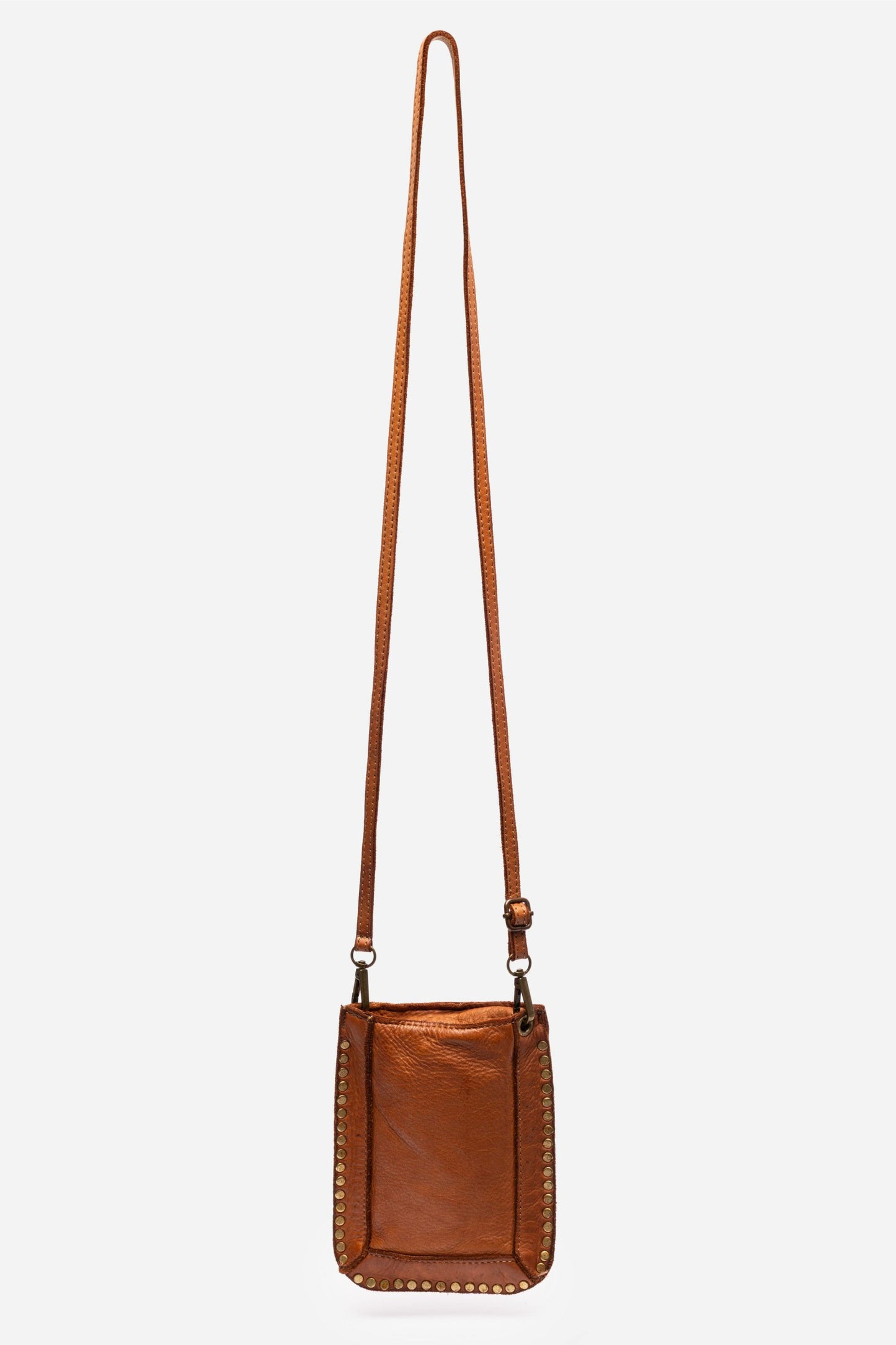 Johnny Was ITALIAN LEATHER STUDDED CELL PHONE CROSSBODY