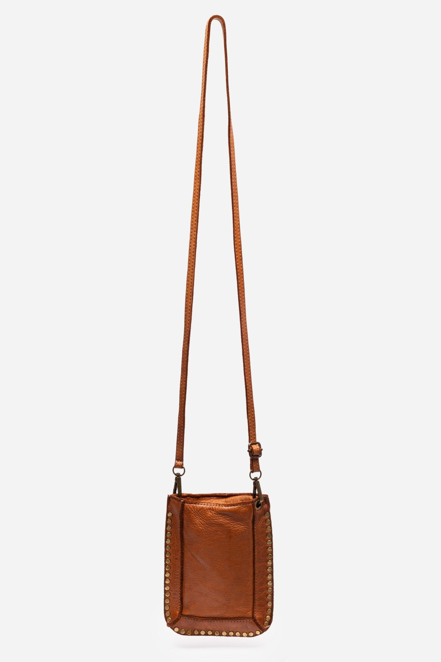 Johnny Was ITALIAN LEATHER STUDDED CELL PHONE CROSSBODY