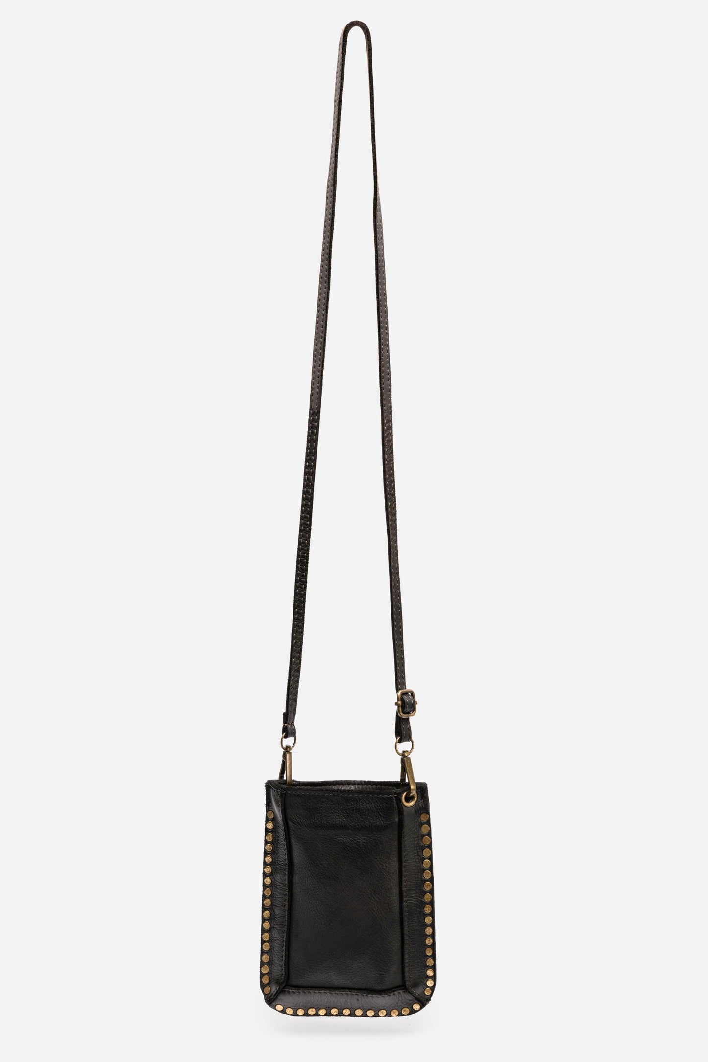 Johnny Was ITALIAN LEATHER STUDDED CELL PHONE CROSSBODY