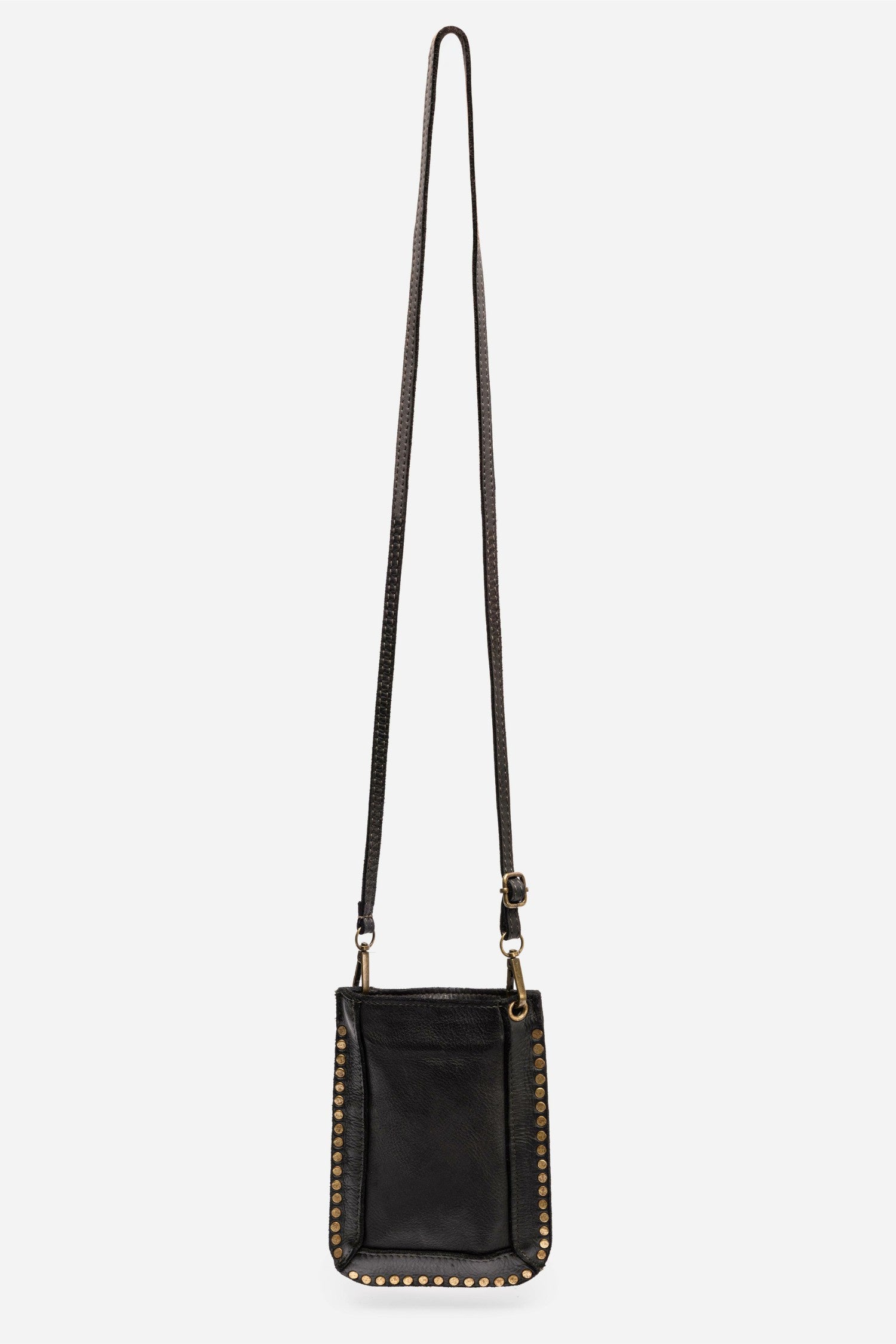 Johnny Was ITALIAN LEATHER STUDDED CELL PHONE CROSSBODY