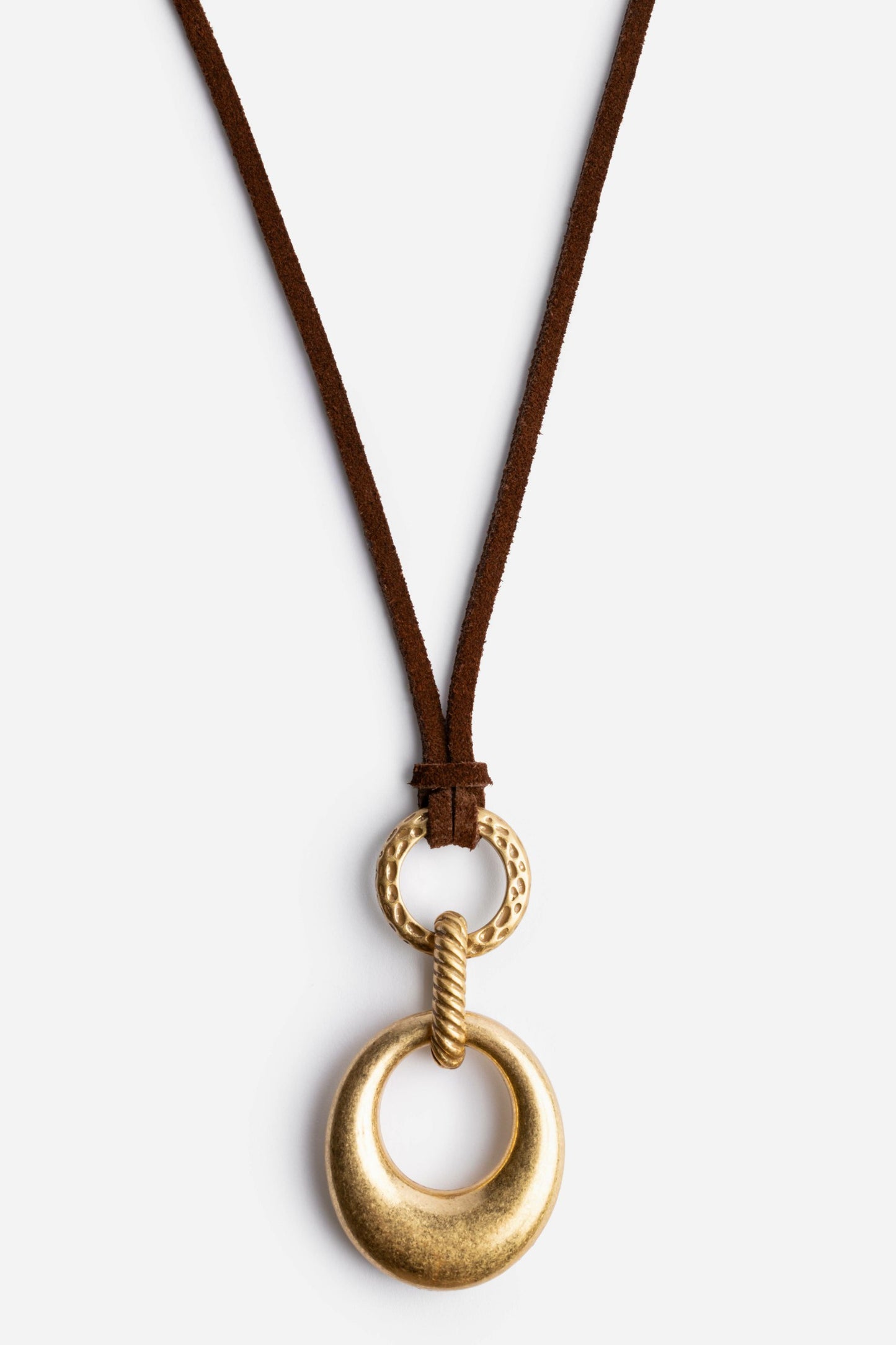 Johnny Was SUEDE RINGS PENDANT NECKLACE