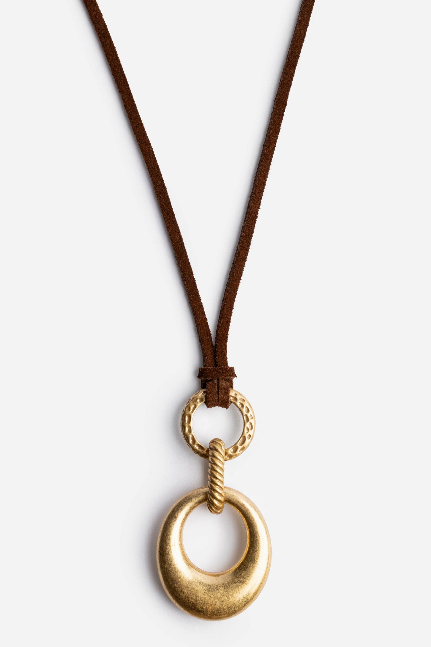 Johnny Was SUEDE RINGS PENDANT NECKLACE