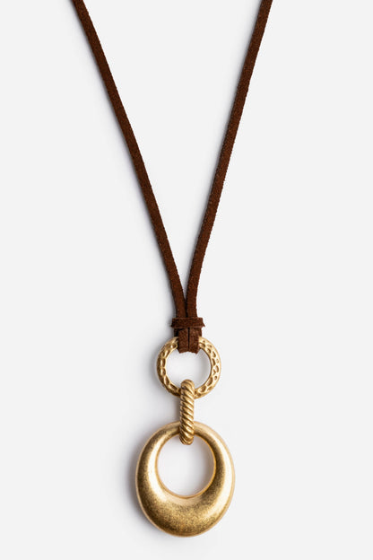 Johnny Was SUEDE RINGS PENDANT NECKLACE