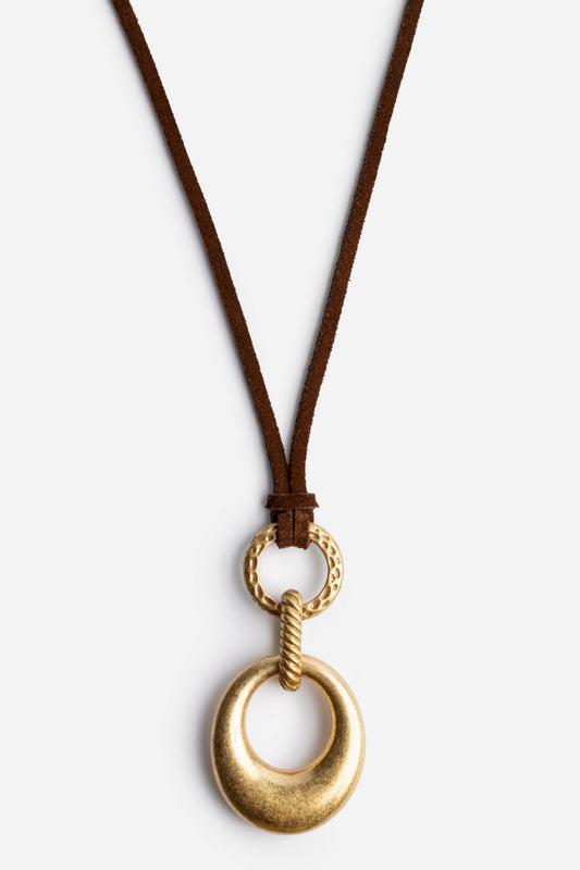 Johnny Was SUEDE RINGS PENDANT NECKLACE