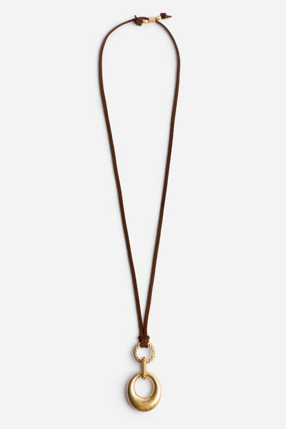 Johnny Was SUEDE RINGS PENDANT NECKLACE