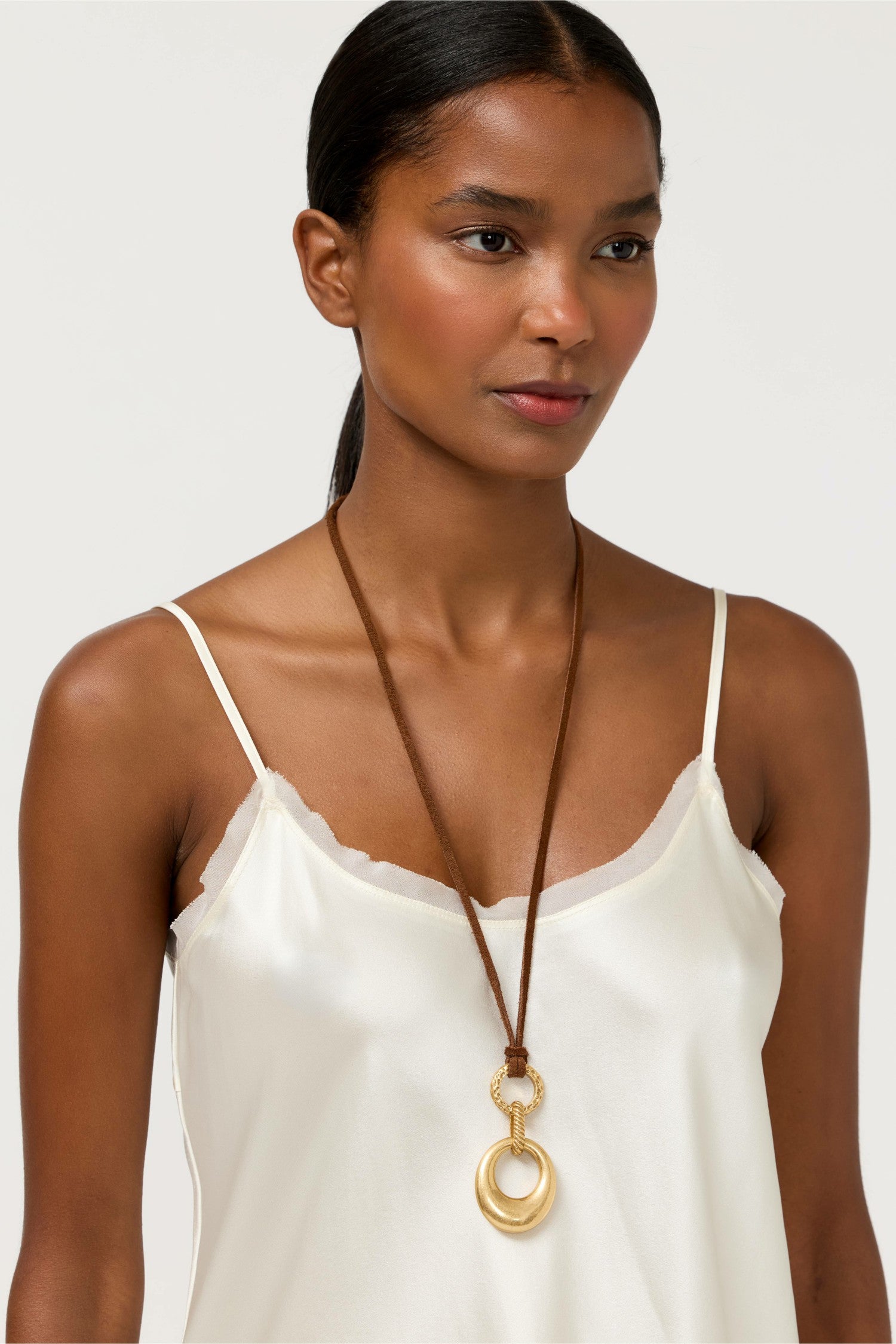 Johnny Was SUEDE RINGS PENDANT NECKLACE