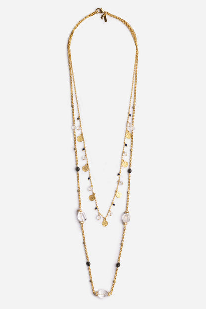 Johnny Was TWO STRAND MULTI BEAD NECKLACE