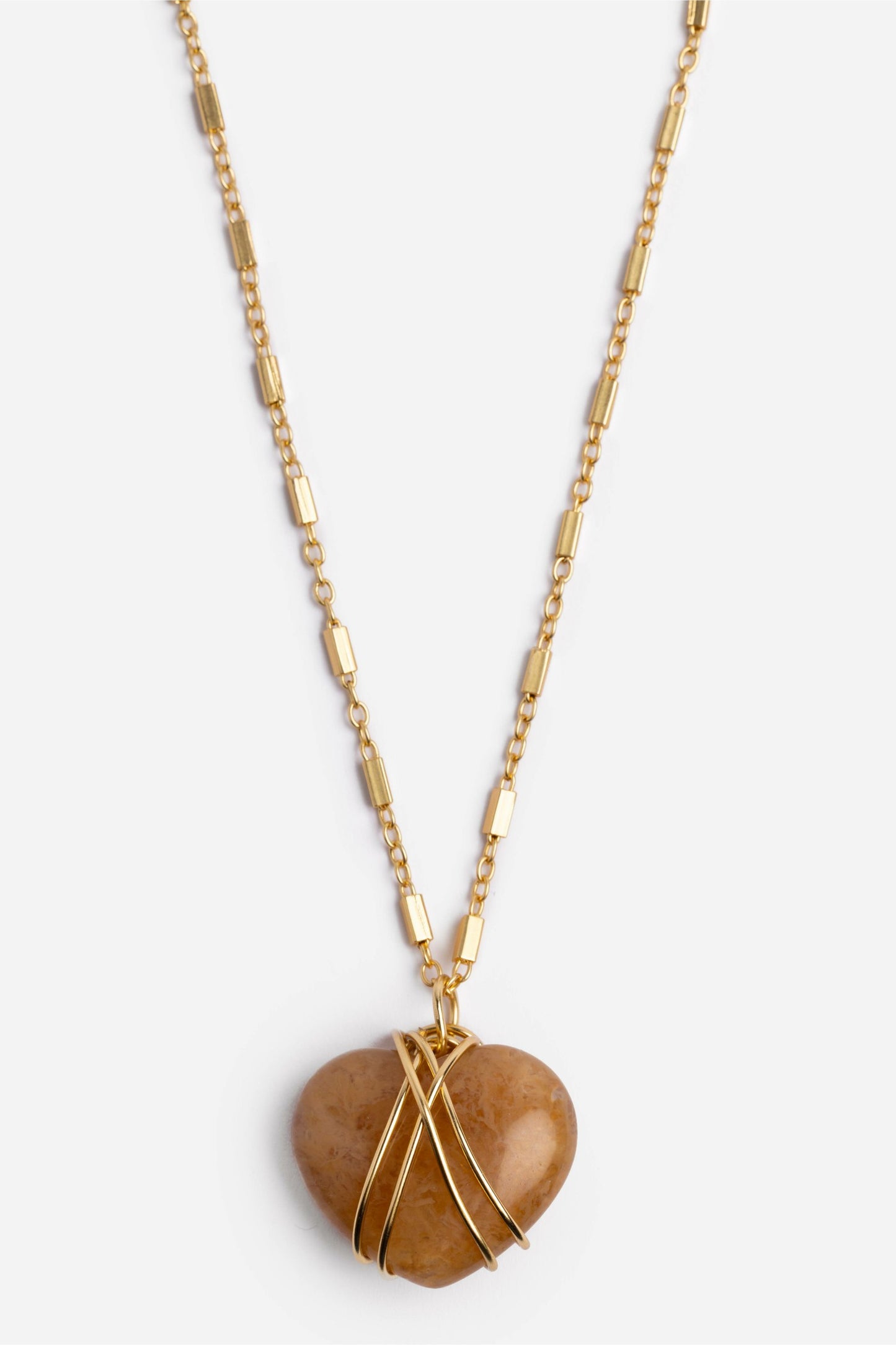 Johnny Was WIRE WRAPPED HEART PENDANT NECKLACE