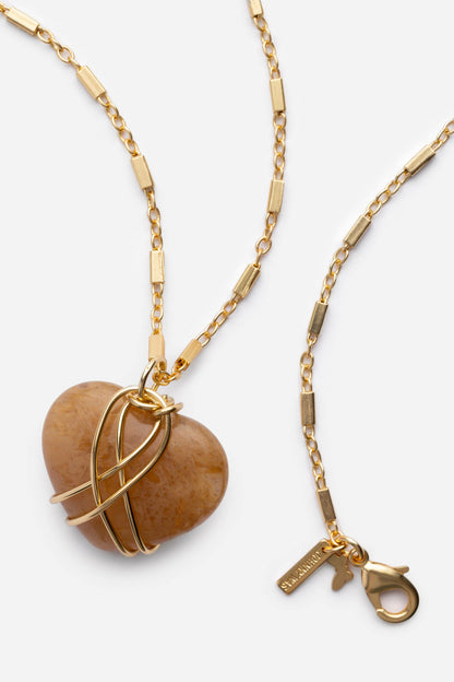 Johnny Was WIRE WRAPPED HEART PENDANT NECKLACE