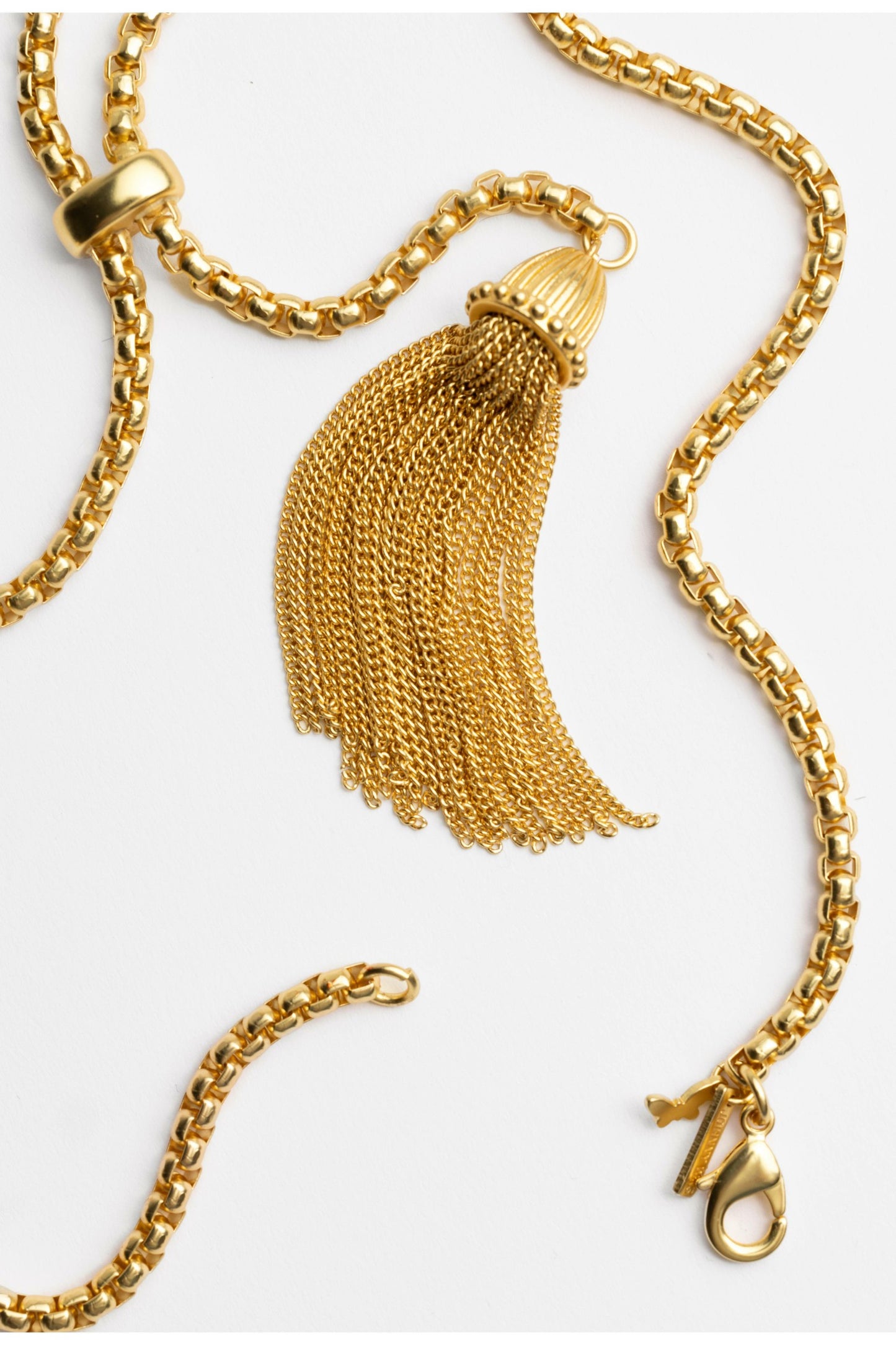 Johnny Was DOUBLE TASSEL CHAIN LARIAT