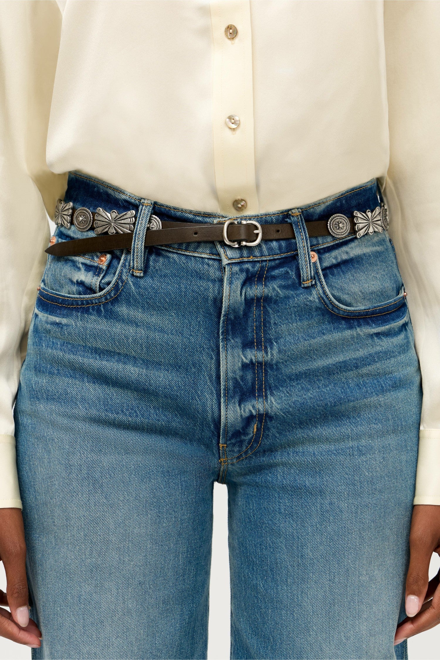 Johnny Was ARMATURA ITALIAN LEATHER CONCH BELT