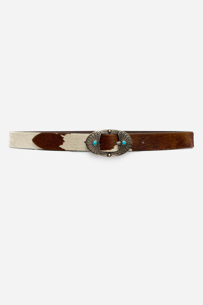 Johnny Was MACULATO ITALIAN CALF HAIR BELT