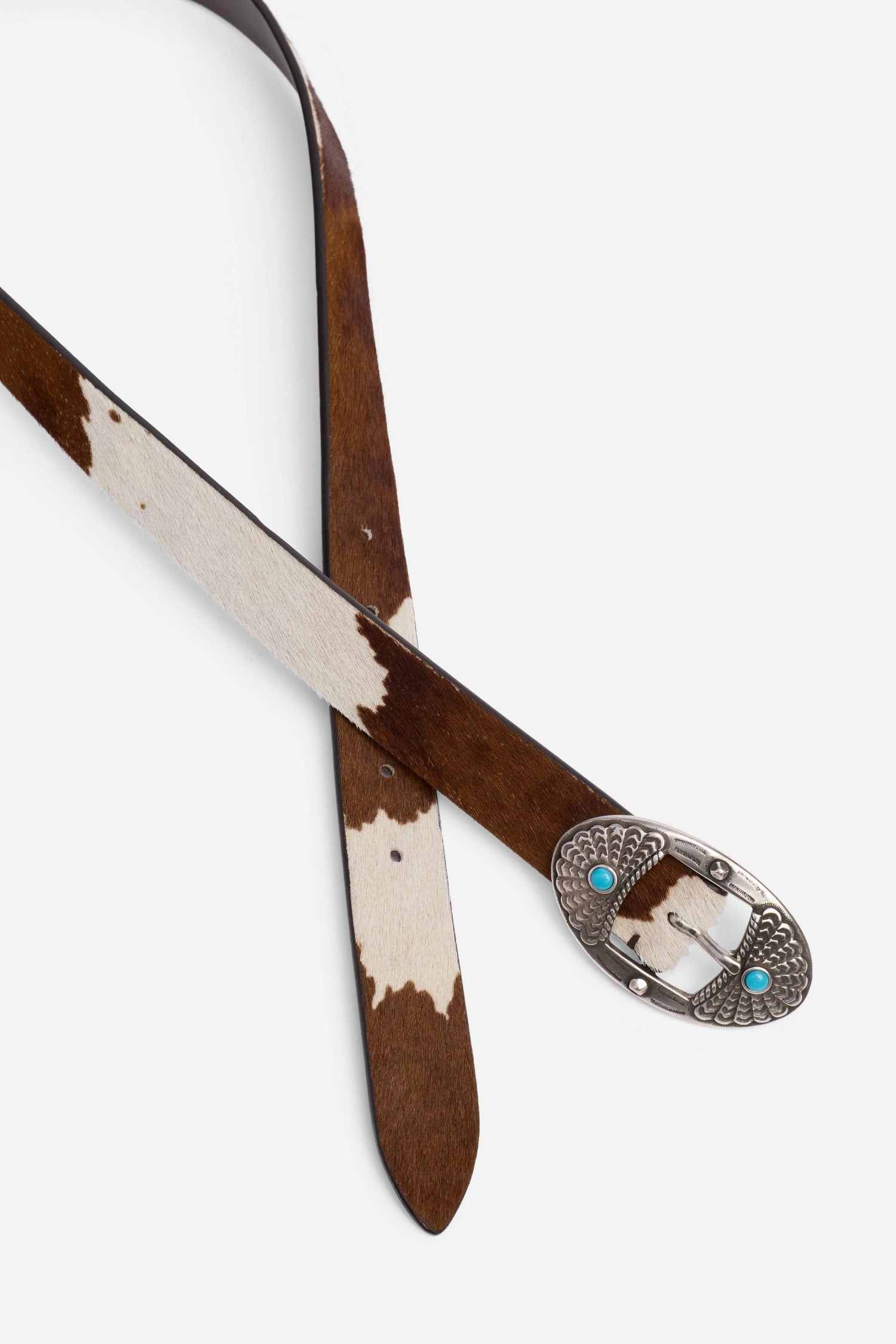 Johnny Was MACULATO ITALIAN CALF HAIR BELT