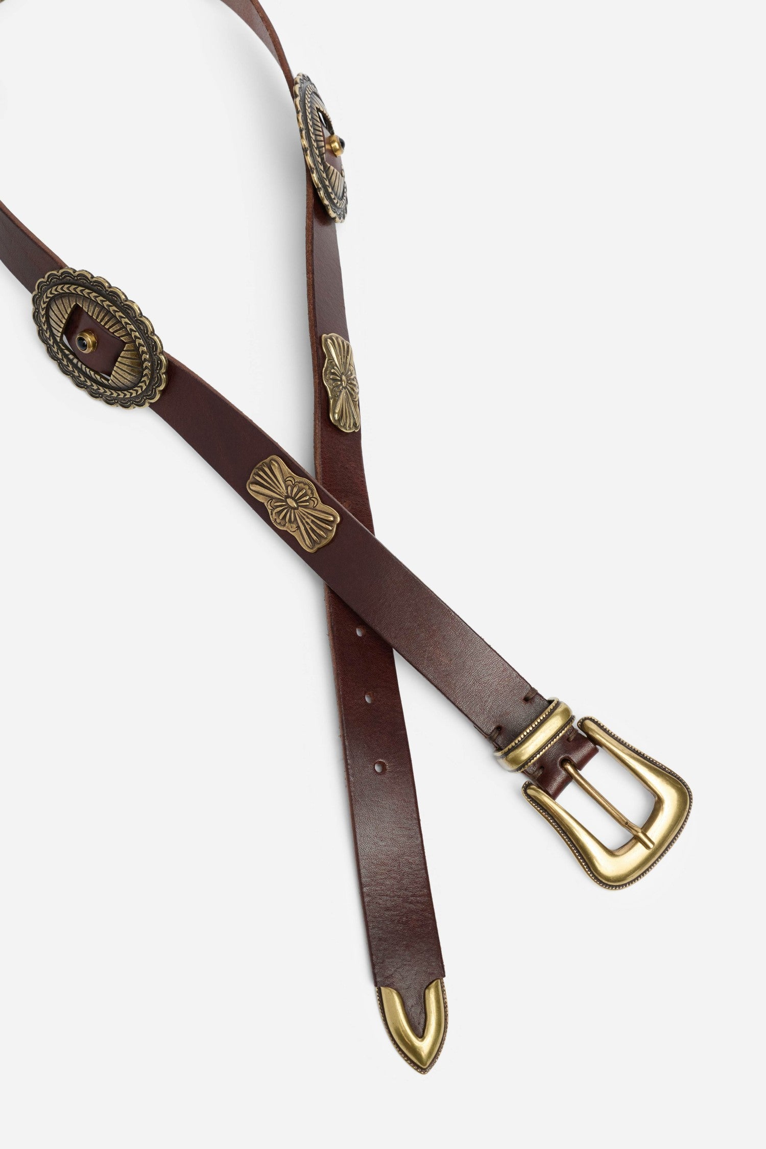 Johnny Was GUSCIO ITALIAN LEATHER CONCH BELT