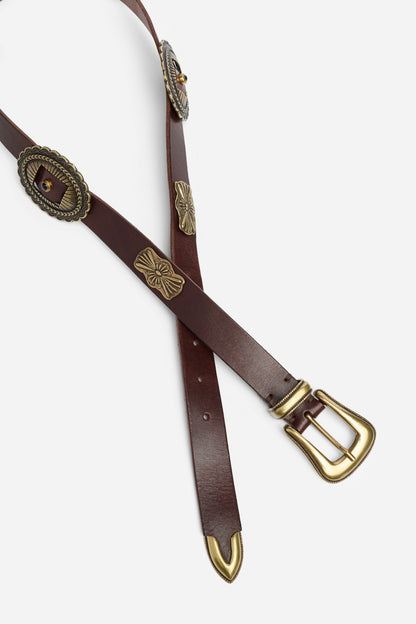 Johnny Was GUSCIO ITALIAN LEATHER CONCH BELT