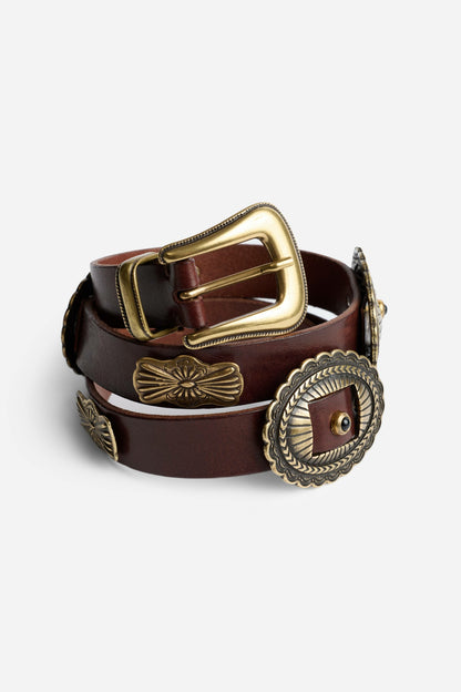 Johnny Was GUSCIO ITALIAN LEATHER CONCH BELT