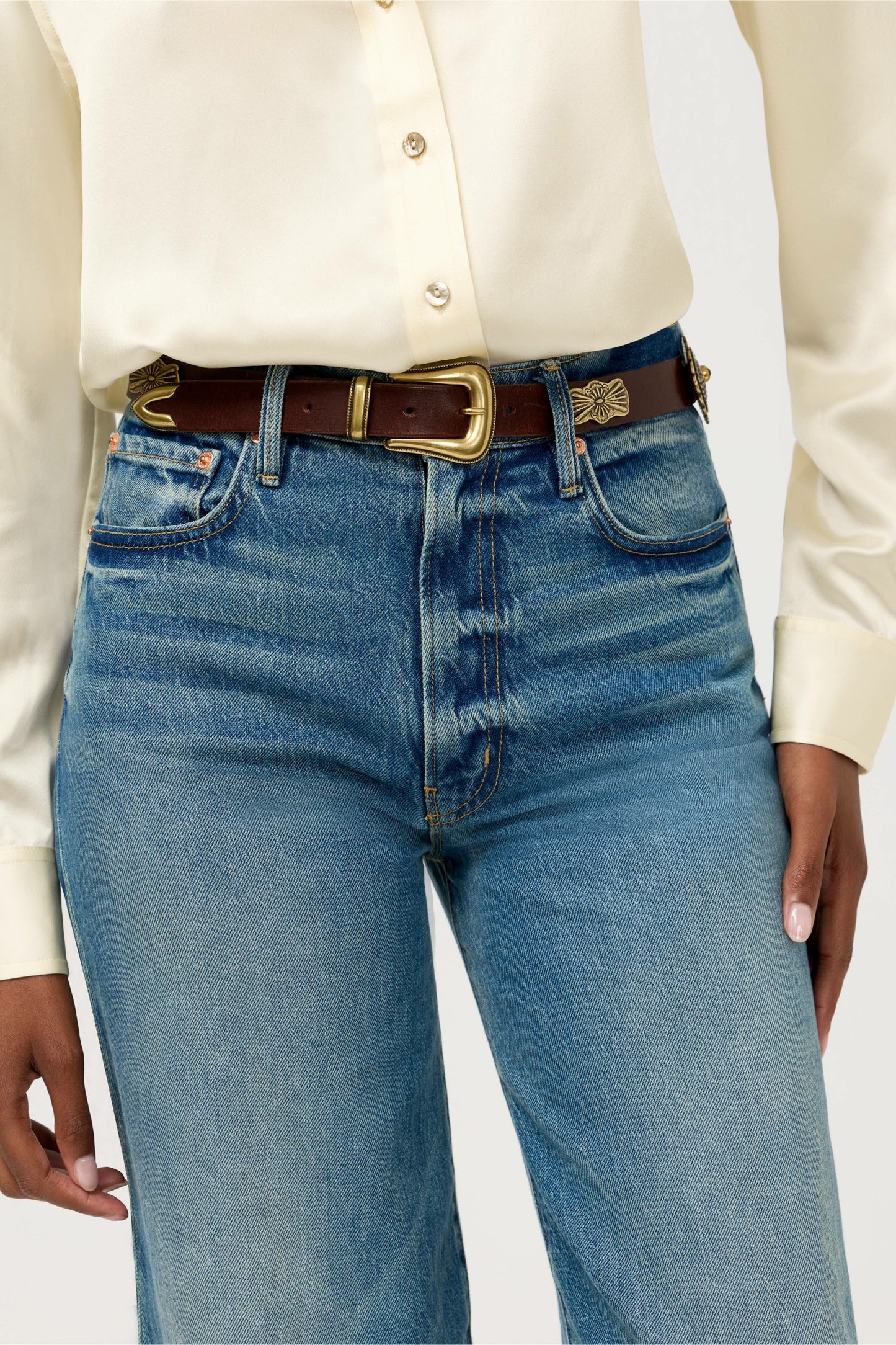 Johnny Was GUSCIO ITALIAN LEATHER CONCH BELT