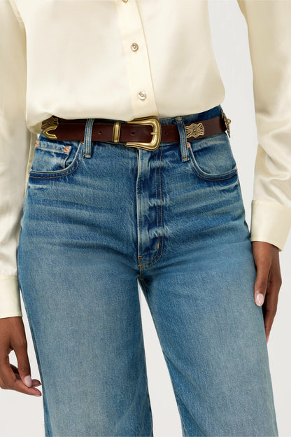 Johnny Was GUSCIO ITALIAN LEATHER CONCH BELT