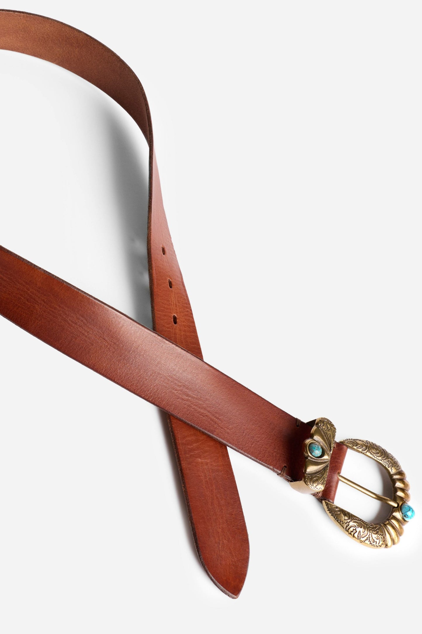 Johnny Was CRESTA ITALIAN LEATHER CONCH BELT