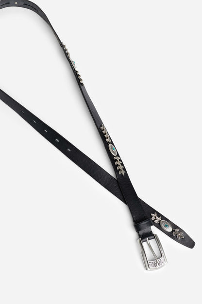 Johnny Was FLOREALE ITALIAN LEATHER CONCH BELT