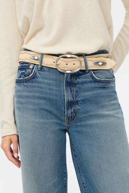 Johnny Was COLLINA ITALIAN LEATHER CONCH BELT