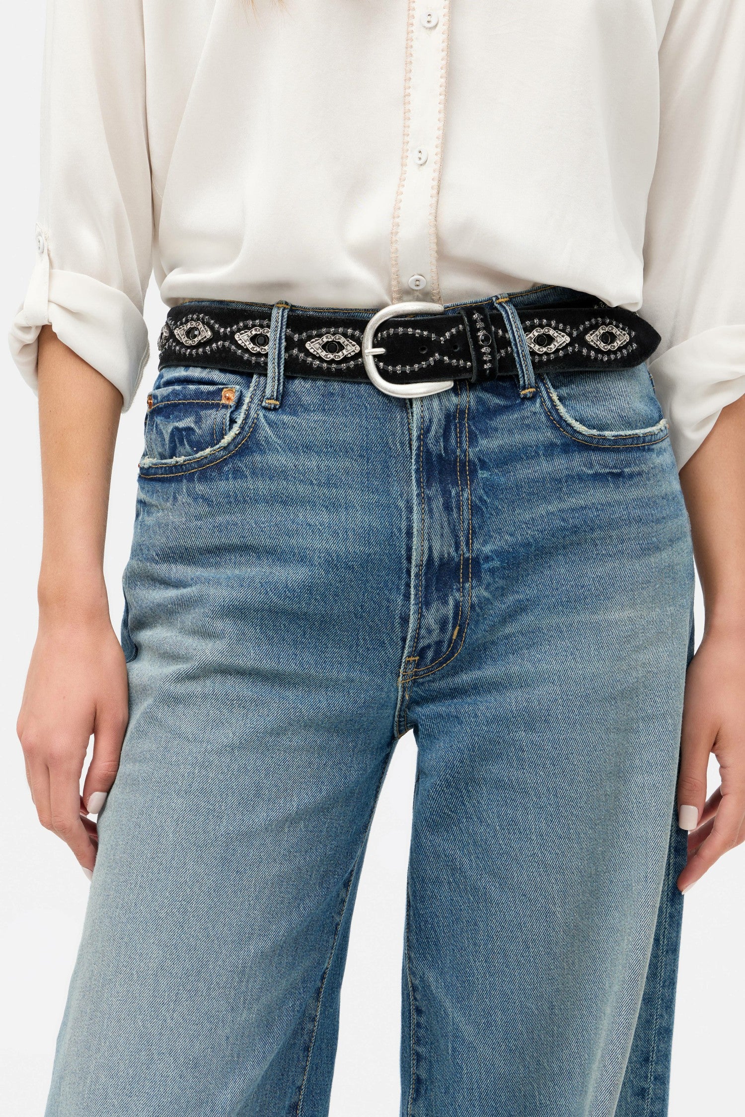 Johnny Was SPLENDORE ITALIAN SUEDE BELT