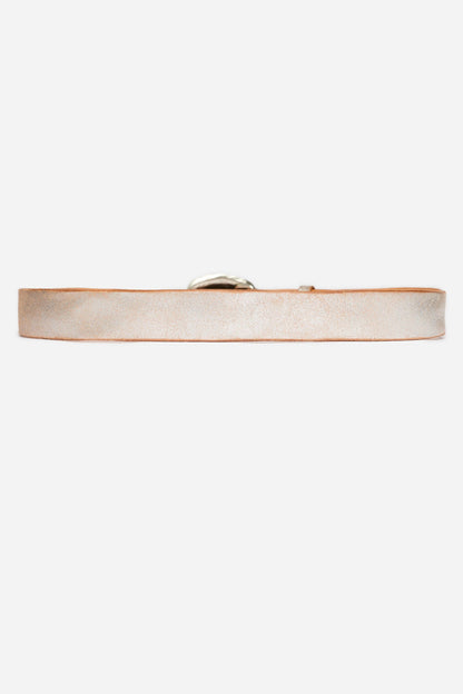 Johnny Was ARGENTO ITALIAN LEATHER METALLIC BELT