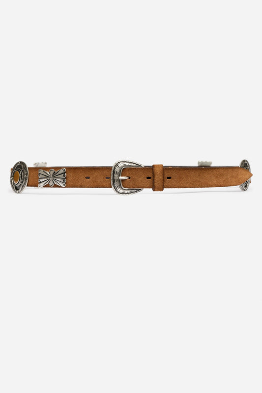 Johnny Was SPILLA ITALIAN SUEDE CONCH BELT